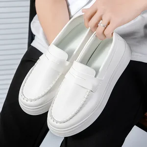 2026 Autumn New Breathable for Men's British Style Loafers Slip-On Fashion Casual Artificial PU Shoes Youth Trendy