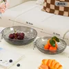 Luxury Style Fruit Bowl [Large Size, Transparent Gray]