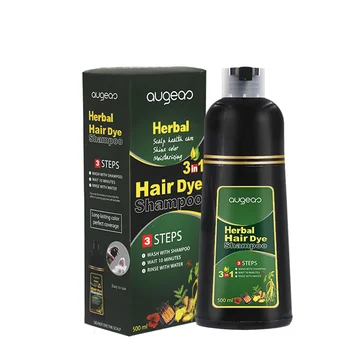 Best hair dye Guangzhou factory washable best quality grey herbal fast all natural coloring color hair dye shampoo from Thailand