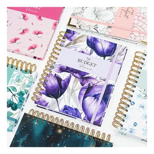 Wholesale Factory Price Financial Savings Spiral Notebook Inspirational Custom Logo Agenda Undated Weekly Monthly Budget Planner