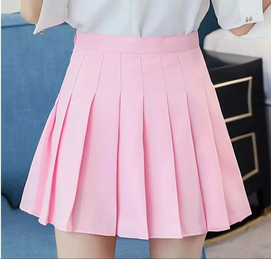 women pleat skirt preppy style pleated skirts mini cute japanese