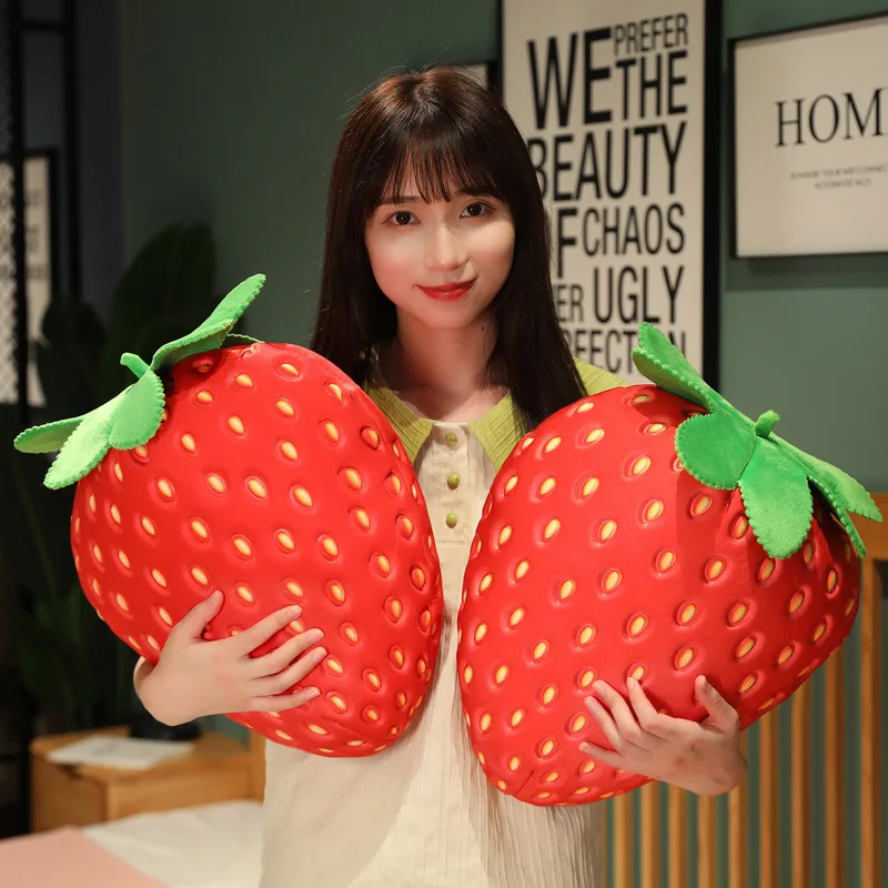 Stror Berry Toy 2023 Cute Fruit Doll Stuffed Plush Strawberry Toy Soft Stuffed Toys Red ...