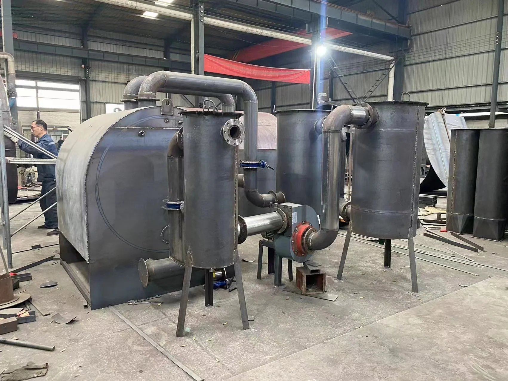 Smokeless Rotary Carbonization Furnace - Efficient Charcoal Making