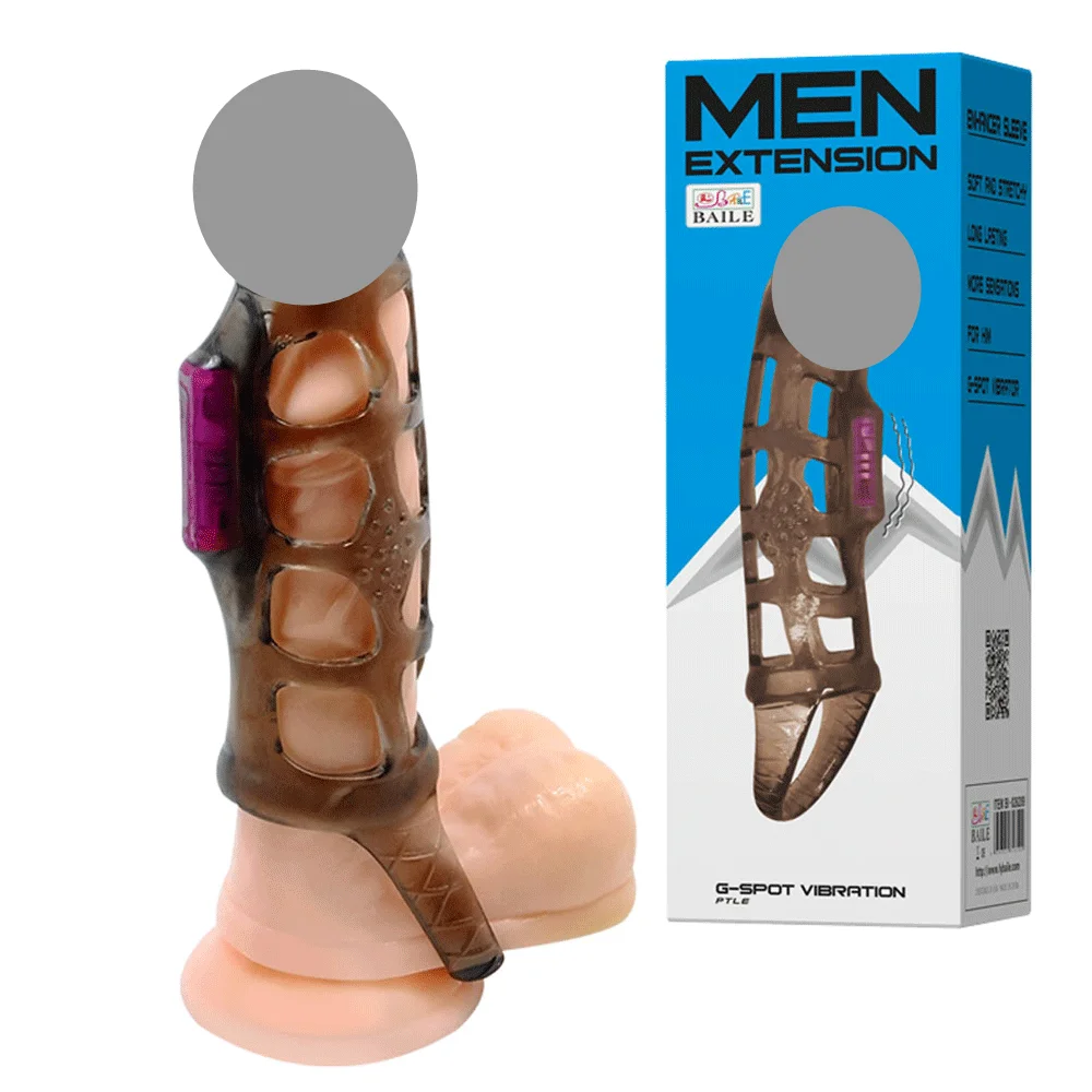 Wholesale Vibrating Male Penis Extension Sleeve Vibrator Couple Sex Toy From m.alibaba