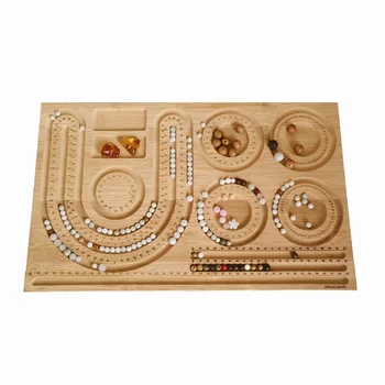 DIY Jewelry Tool - Bamboo Wood Combo Beading Design Board for Jewelry Design