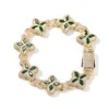 Gold with green