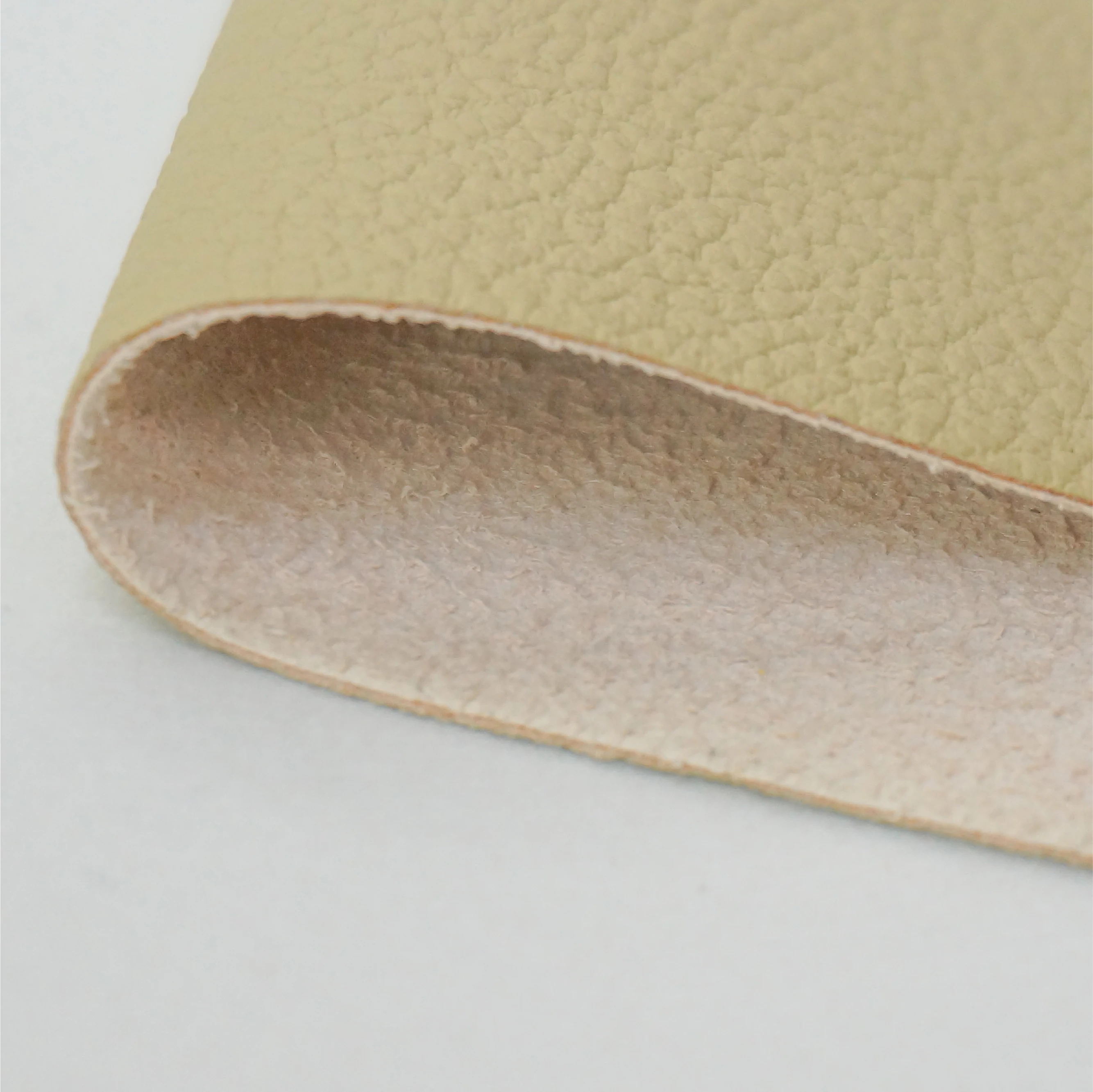 Custom Microfiber Synthetic Leather Eco-Friendly with Lichi Pinhole Pattern