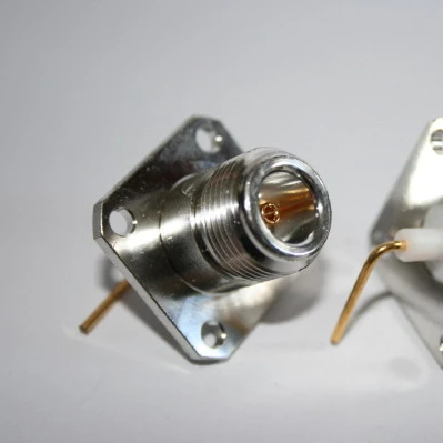 Factory N solder type  4 HOLE CHASSIS FEMALE STANDARD N panel connector