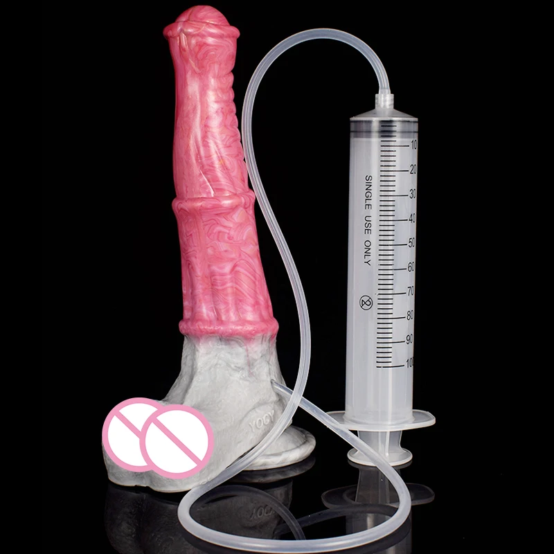 FAAK New Sex Toy Monster Dildo Squirting Dildo for Women Flexible Silicone Ejaculation Penis Beast Kinky Sex Tool FAAK New Sex Toy Monster Dildo Squirting Dildo for Women Flexible Silicone Ejaculation Penis Beast Kinky Sex Tool
