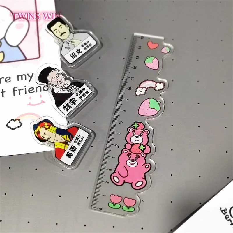 Cartoon Cute Drawing Plastic Ruler Simple Art Student Drawing Measuring ...
