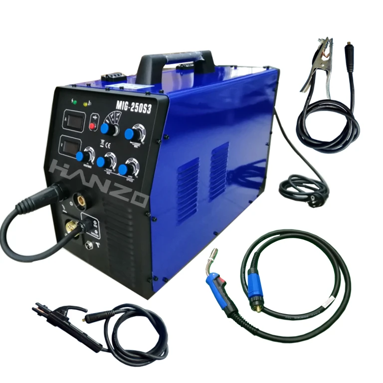 Сварочный аппарат пластиковый портативный 5 в 1 Co2 Mma Mag Gas Gasless Igbt 200 Amp сварочные аппараты Mig сварочный