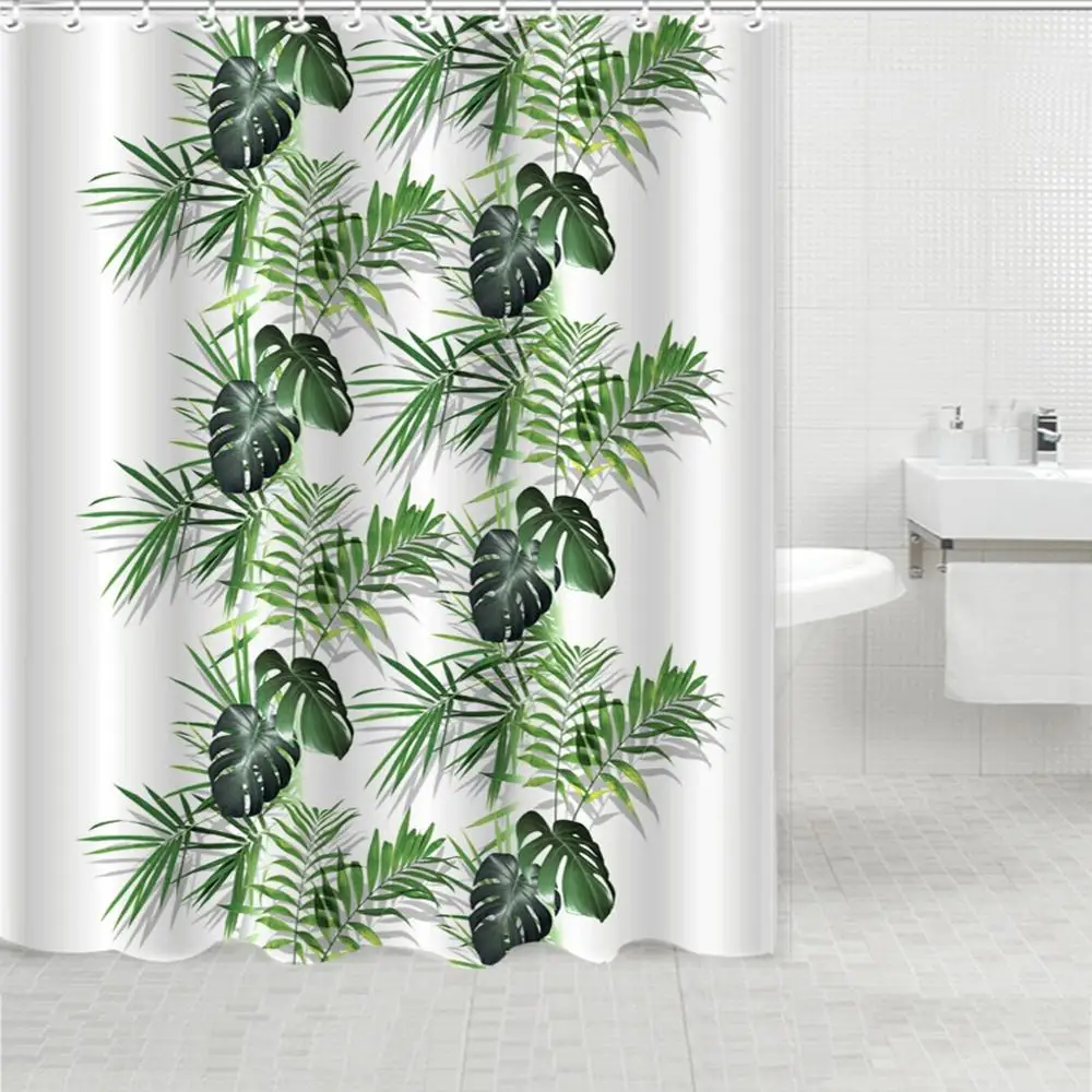 Hot Sale Custom Luxury Polyester Shower Curtain Sets For Washable 3d