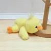 Pato amarillo fragante de tres posturas de 18 cm