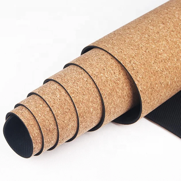 Высококачественное оборудование для фитнеса и йоги экологически чистый водонепроницаемый толстый материал тренажерного зала Лучший Коврик из натурального каучука пробки с пользовательским логотипом