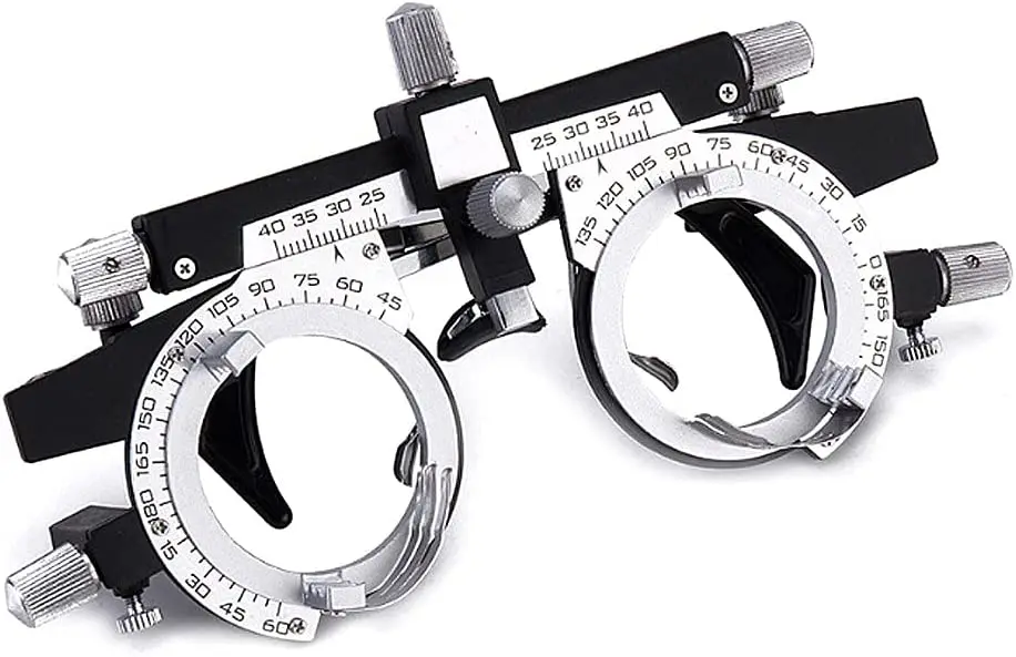 Rightway Brand High Quality Optical Optic Trial Lens Frame Eye Optometry Optician Cylinder Axis Adjustable Temple Length