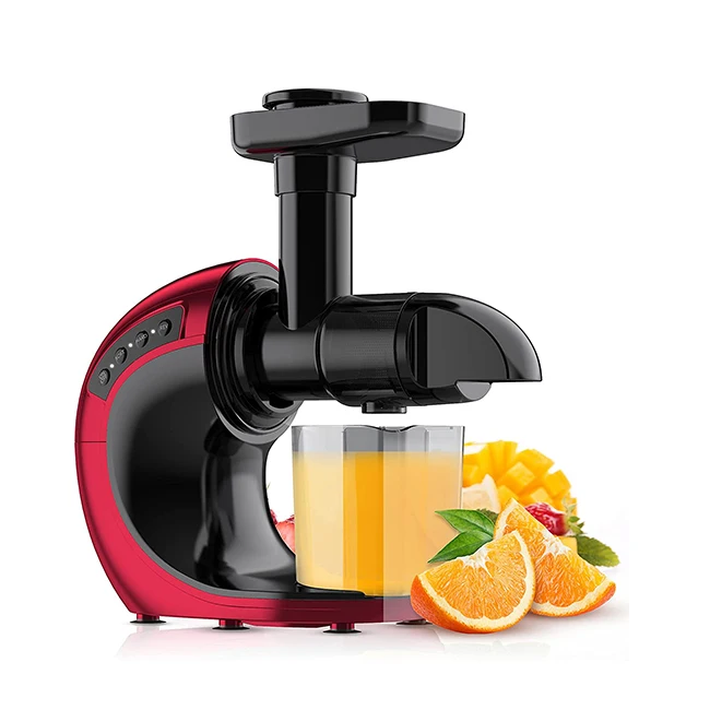 Mini Masticating Slow Cold Pressed Juicer Vegetables Fruits Extractor Cold Press Juicer Horizontal Multifunction Slow Juicer Por