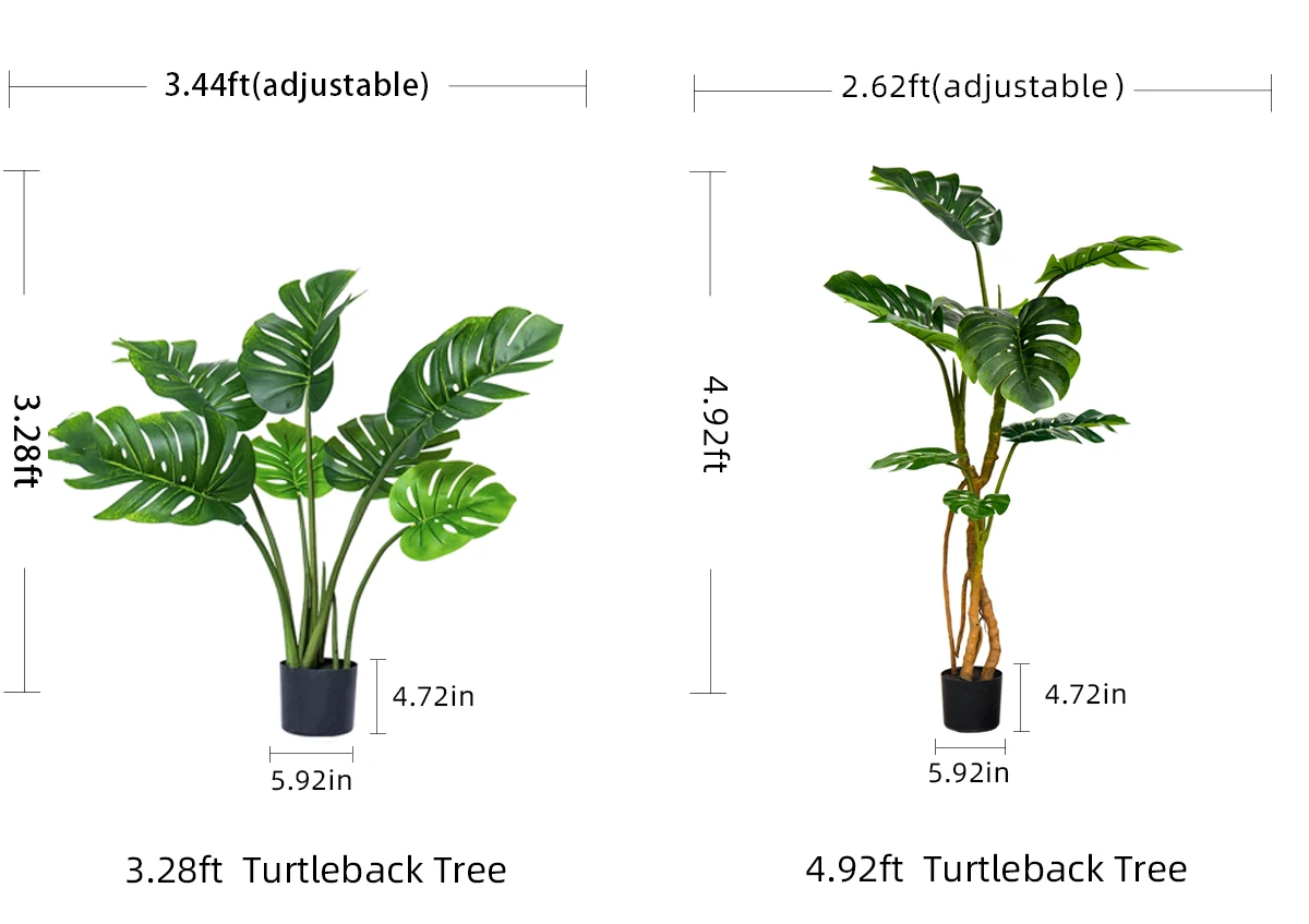 Artificial Plants Greenery Realistic Plastic Tree Potted Simulation Greenery Real Touch Leaves Indoor Home Outdoor Decoration supplier