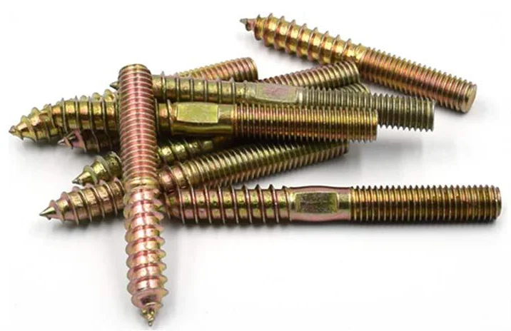 12 Pcs Double Ended Screws (Hanger Bolts) - M4x25mm, Self-Tapping For Wood To Wood Joinery & Furniture