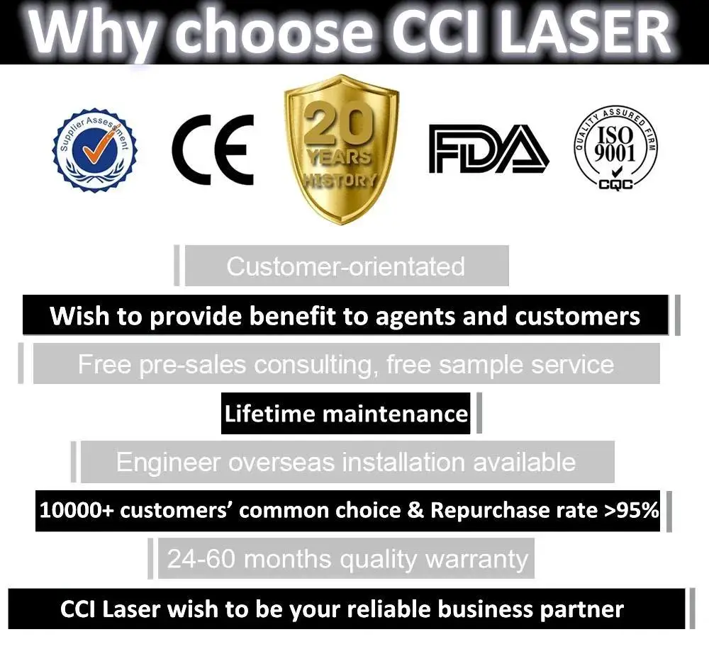 Cci Laser Agent Portable 20w 30w 50w Fiber Laser Marking Machine For
