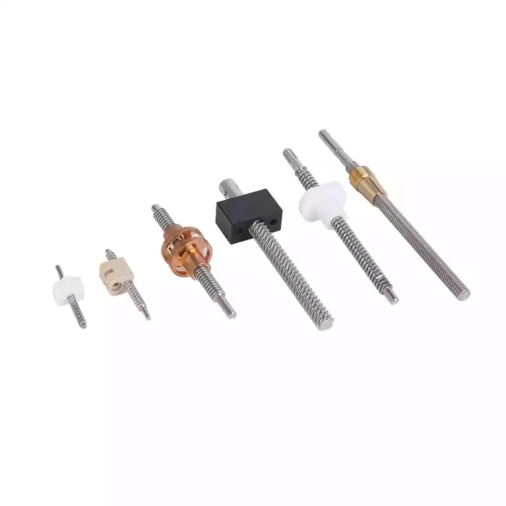 POM Brass Bronze Nylon PEEK Nut Tr8x3 Tr8x4 Tr10x3 Tr10x4 Stainless Steel/carbon Steel Trapezoidal Lead Screw for Printer