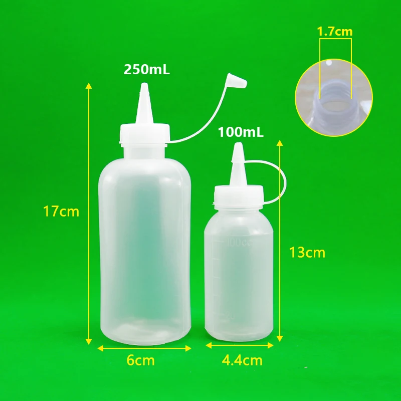 product pe plastic squeeze bottle with needle tip cap wholesale dropper bottle 250ml flat bottle for glue lube-27