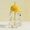 Little bear cup-baseball cap design-lemon yellow