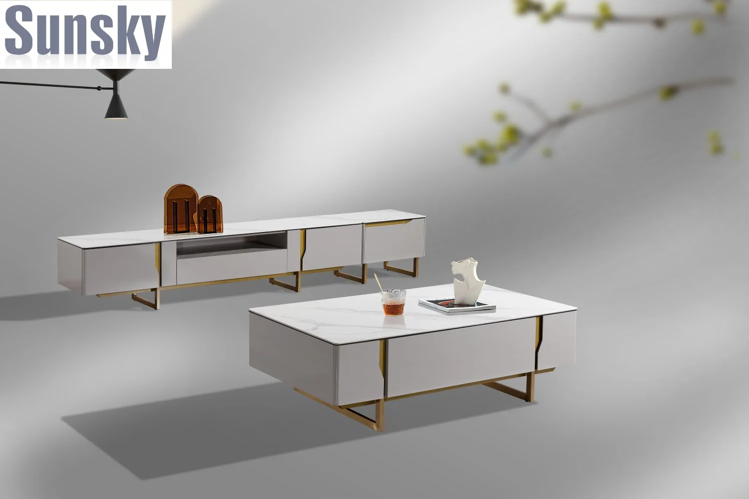 Living Room Set Tv Unit For Match Coffee Table Side Table With Dining Table Chair Skc-2313 ...