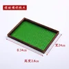 Verre vert, bois de noyer, prix unitaire : 34*24*2,8