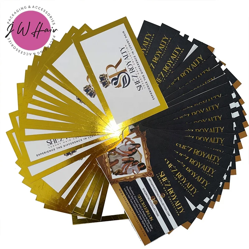 Custom Professional Business Card Gold Foil Card Luxury Design