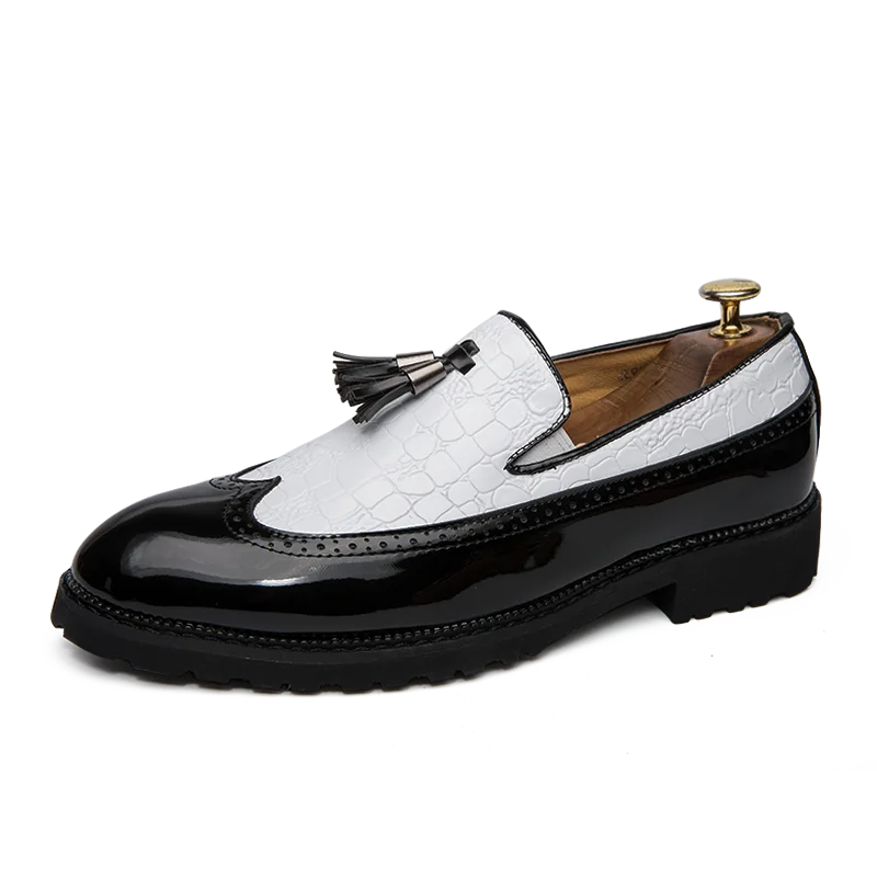 Hilotu Mens Dress Shoes Casual Comfortable Oxfords Simple Gentlemen British Style Formal Business Shoes