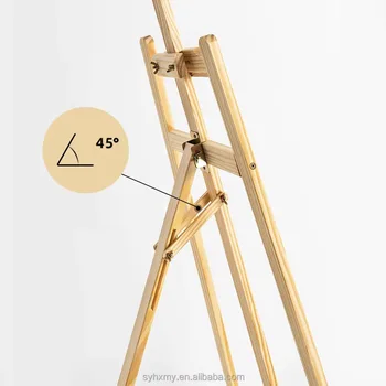 Art Easels Pine Wooden Kids Easel for Painting Adjustable Professional Easel Display Stand Wholesale
