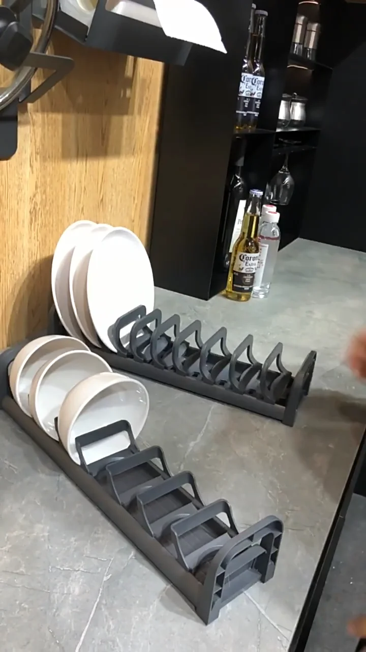 Goldmine Aurora 2drawers Pull Out Plates Bowls Organizers