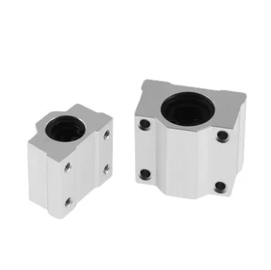 Cnc Aluminium Round Linear Guide Rail Slide Pillow Block Ball Bearings ...