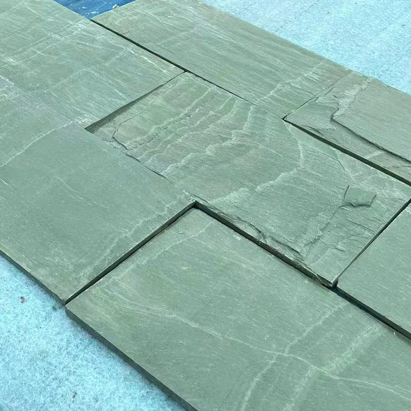 product green slate bluestone cultural stone natural green slate outdoor garden landscape garden antique paving stone non slip-2