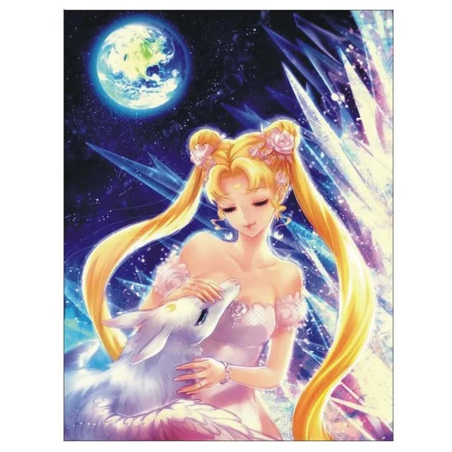 Kit Peinture Diamant 5D Fairy Tail - Toile 40x50 Cm, Diamants Ronds, Décoration Murale Anime Japonais