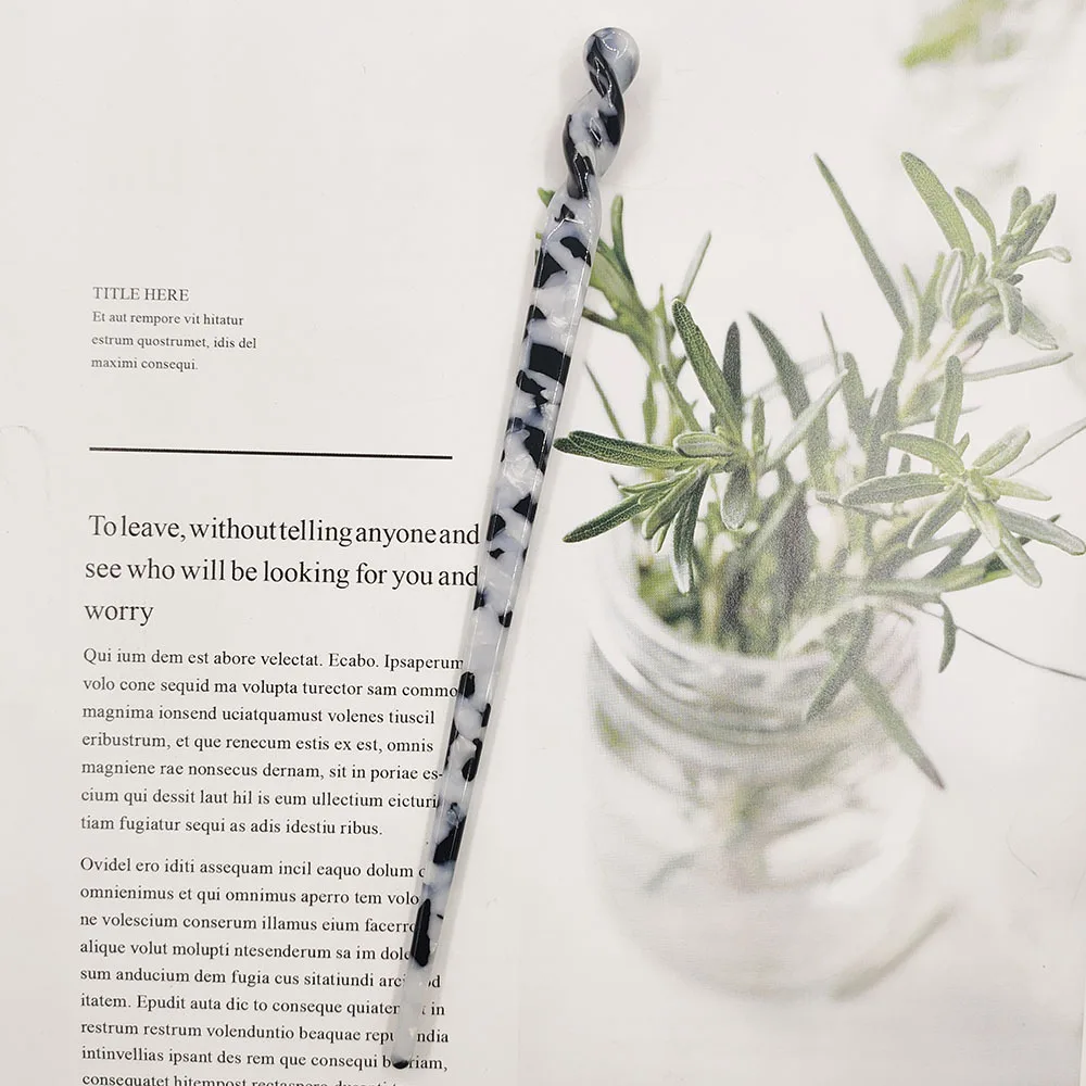 Аксессуары для волос китайская девочка Ретро Леопардовый принт аксессуары одна шпилька