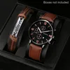 Orologio + bracciale marrone T3509 (senza scatola)
