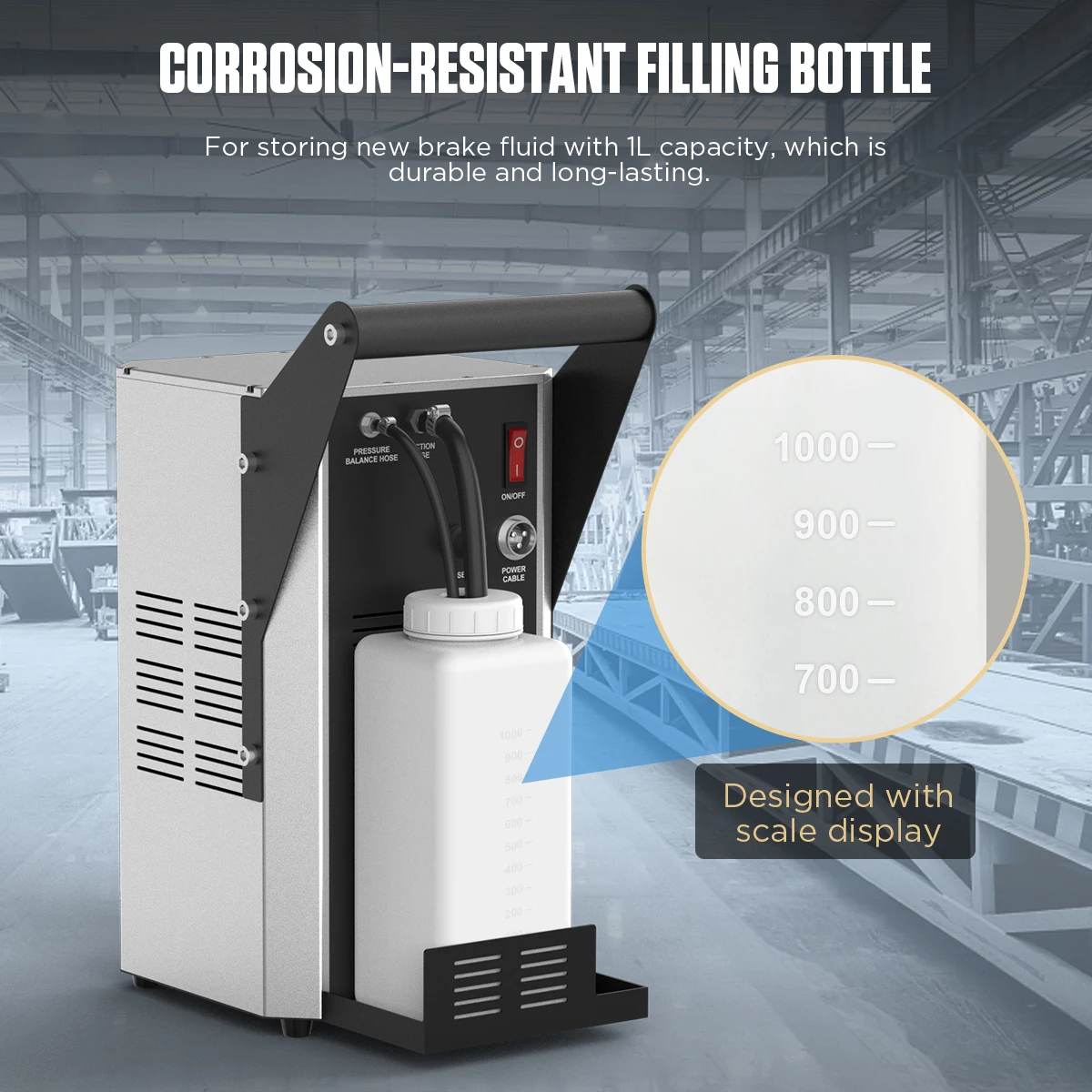 AUTOOL NEW Multifunction AST609 Pulsating Brake Fluid Bleeder Portable Design Brake Oil Exchanger Auto Wide Use Machine