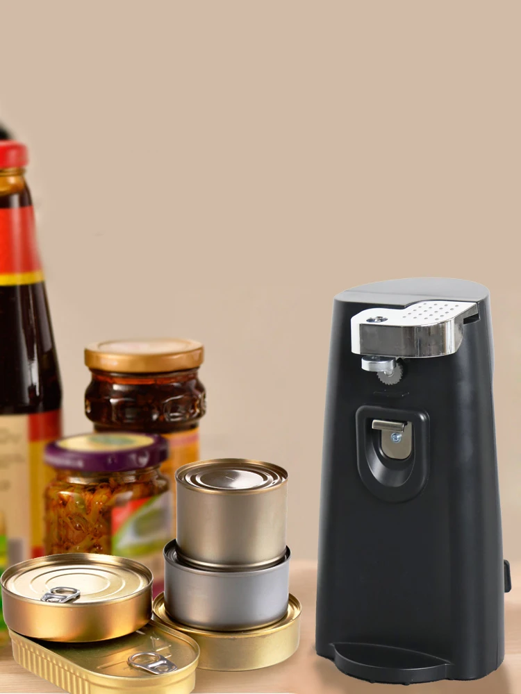 Smooth Touch Electric Automatic Can Opener With Easy Push Down Lever,Opens All Standardsize And