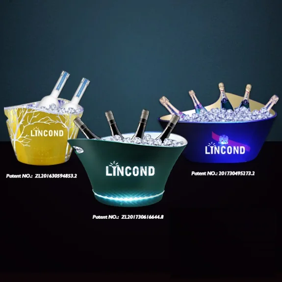 Lincond Customized Logo And Stackable Plastic Rechargeable Led
