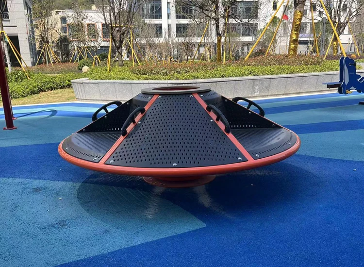 Multi-Player Interactive Carousel Amusement Park Facilities Outdoor Playground High-quality Children's Carousel