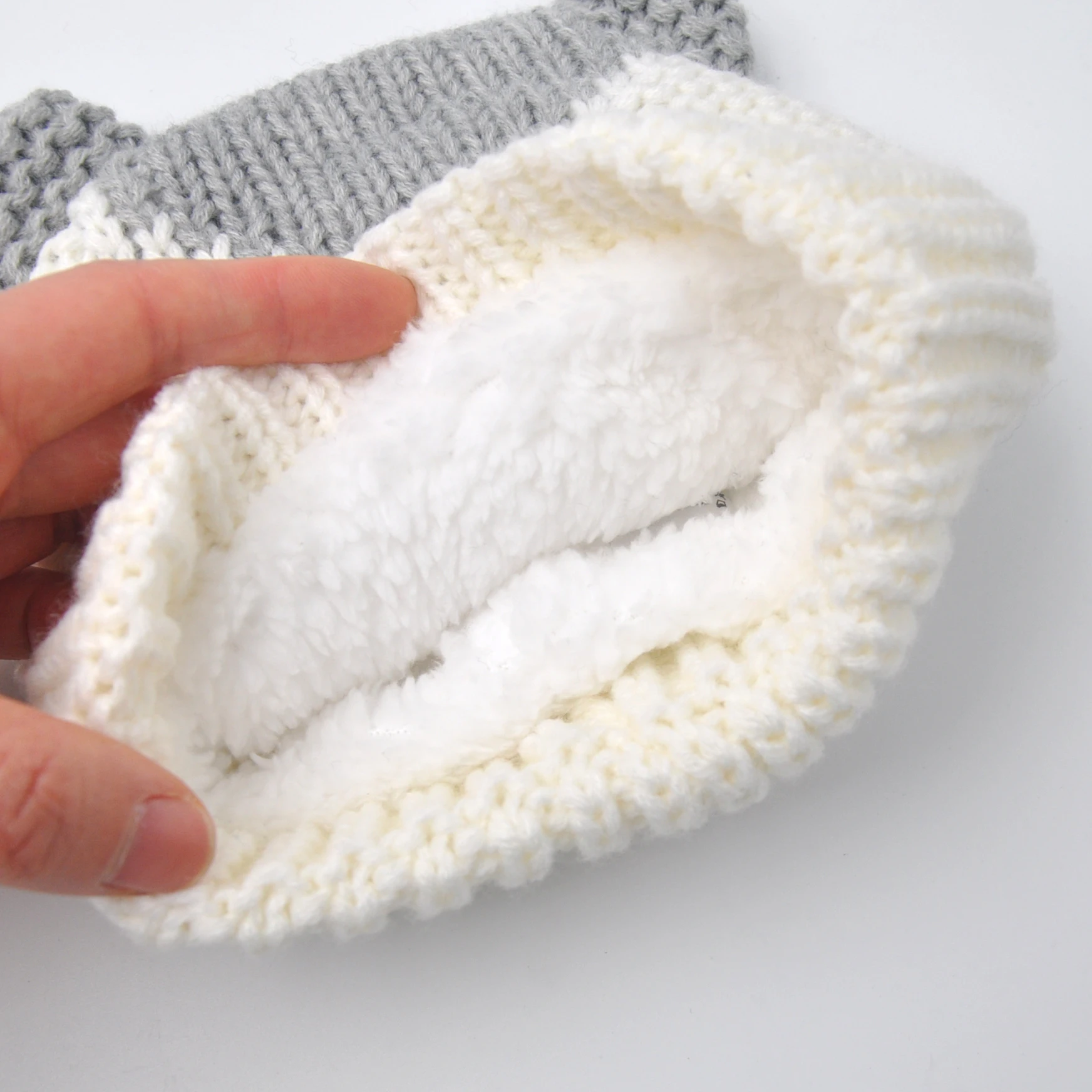 Зимняя теплая зимняя шапка для малышей вязаная бини