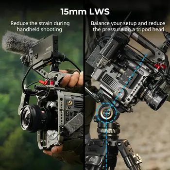 For SmallRig 4571 Metal Cage Kit for Sony BURANO Includes Monitor Mount Top Handle Tripods Handheld Shoulder Shooting detail image