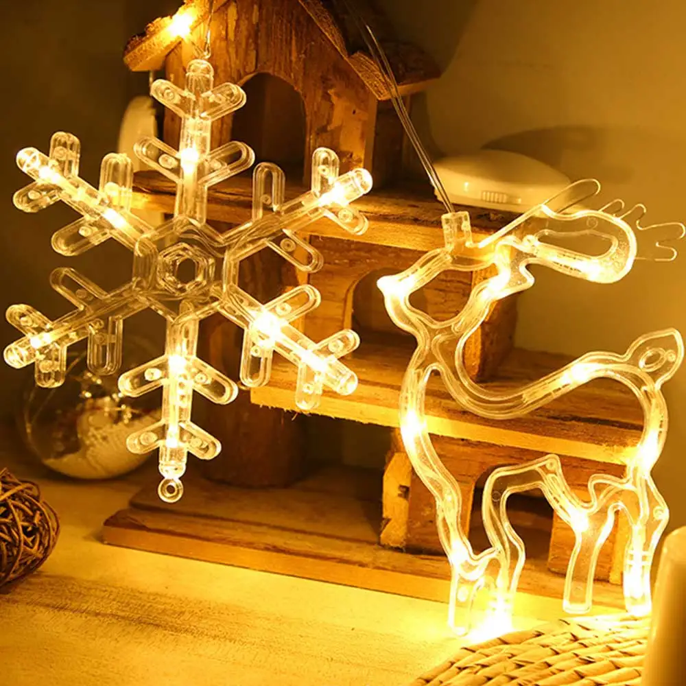 Creative 3d Hanging Led Christmas Decoration Light,Christmas Suction