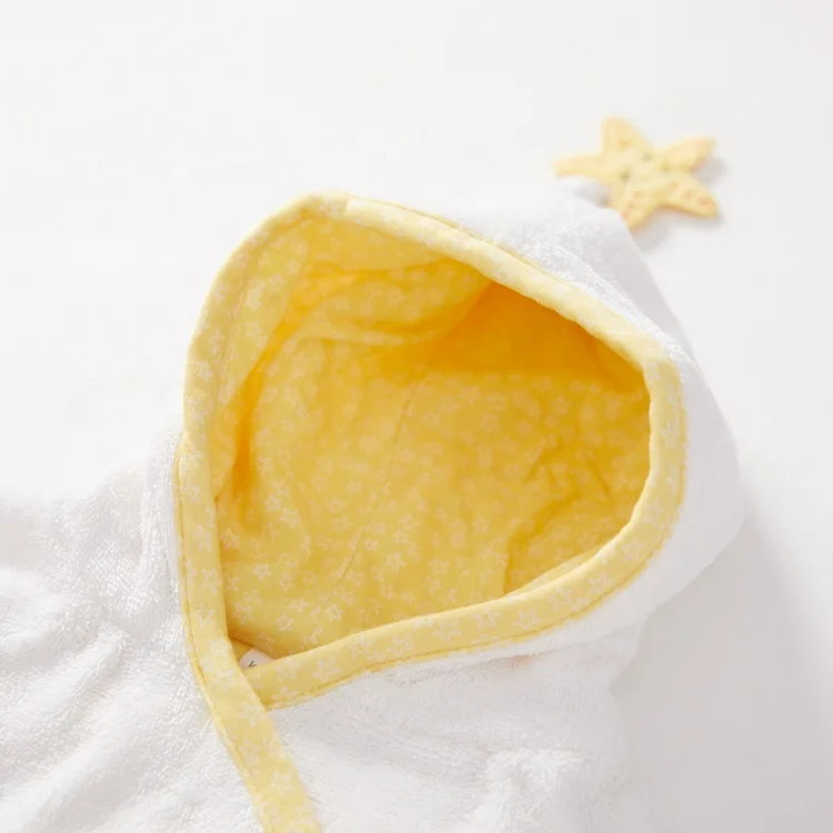 Заводская цена низкая цена Детские Банные халаты 100% хлопок махровые с капюшоном нейтральные