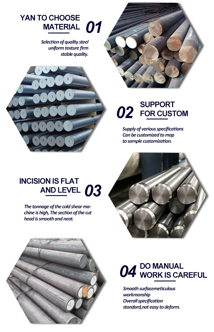 Astm 4140 Jis Din 42crmo4 C45 Cr12 Solid Round Bar Hot Rolled