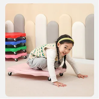 Four-Wheeled Scooter Montessori Sensory Integration Children Toys Balance Training Toys