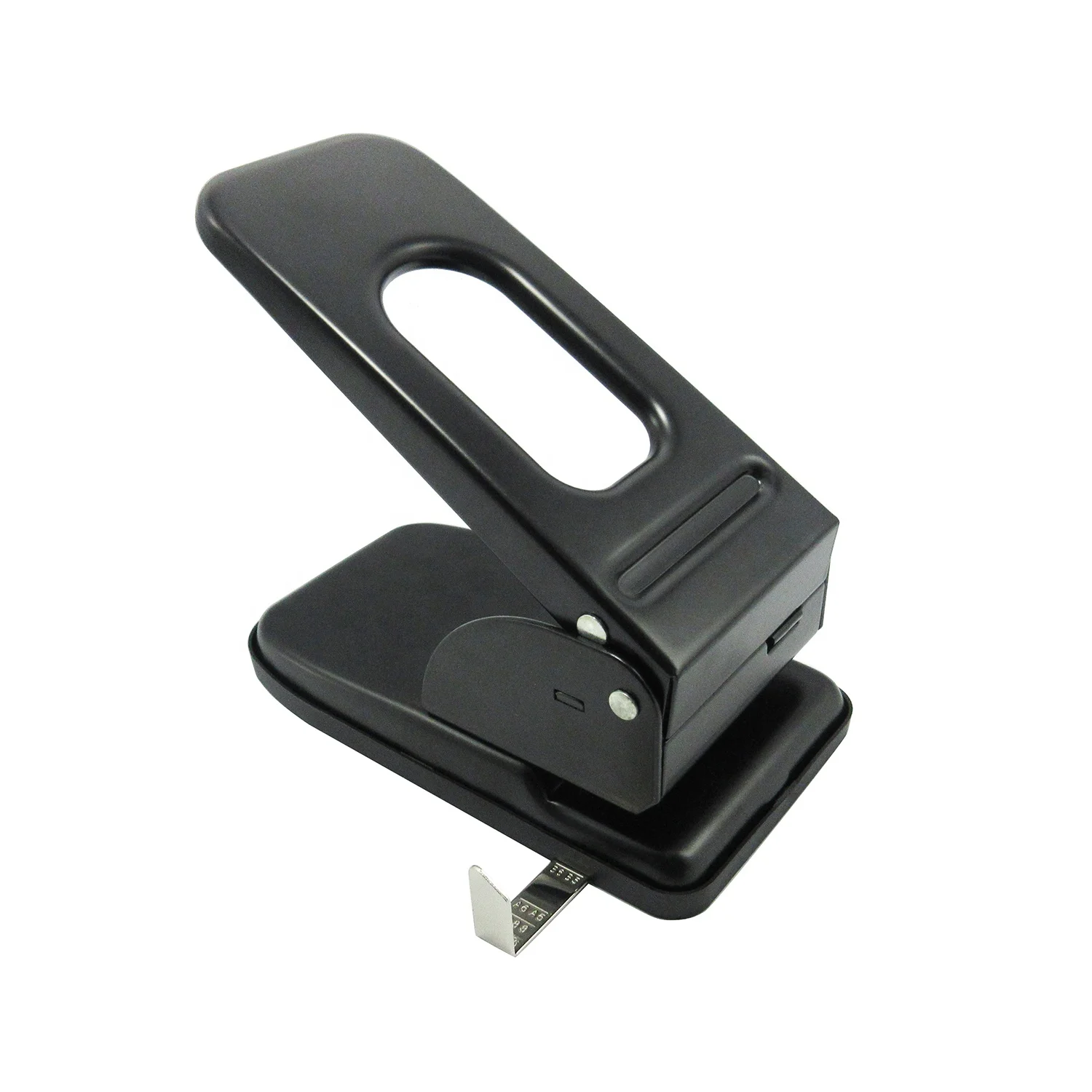 Office Binding Supplies Heavy Duty 60 Sheets 80mm Black Custom Punch Durable Manual Handle Paper Hole Puncher Big Paper Punch