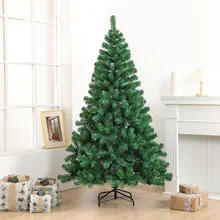 Outdoor Christmas Decorations Green Pvc Xmas Tree Diy Ornaments Supplies Indoor Large 2.1m Artificial Christmas Tree