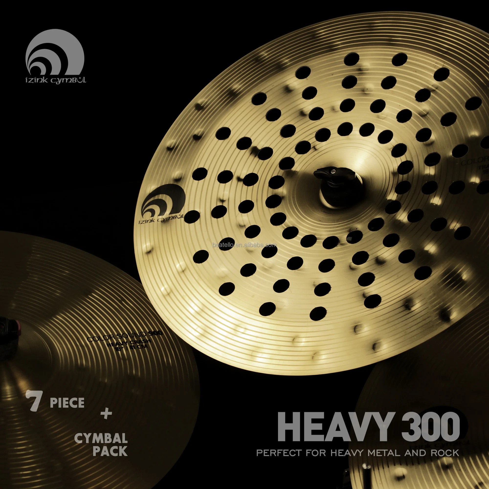 IZINK Hand-Made Cymbal Set - Professional Splash Ride Drum Cymbals